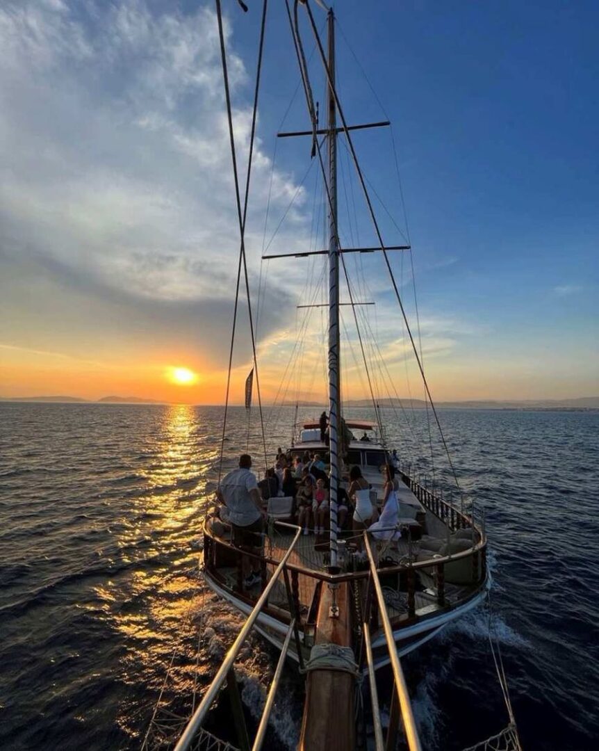 Athens Shared Sunset Cruise with a traditional boat (Gulet) Golden Yachting and Sailing