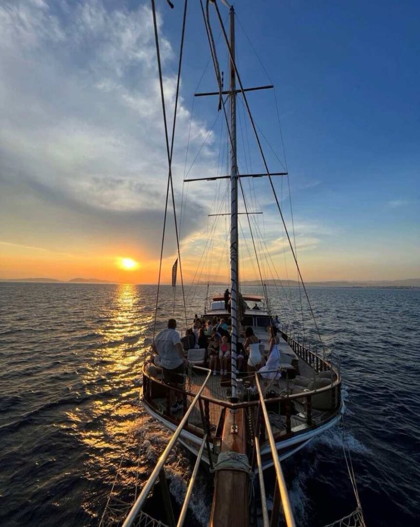 Athens Shared Sunset Cruise with a traditional boat (Gulet) Golden Yachting and Sailing