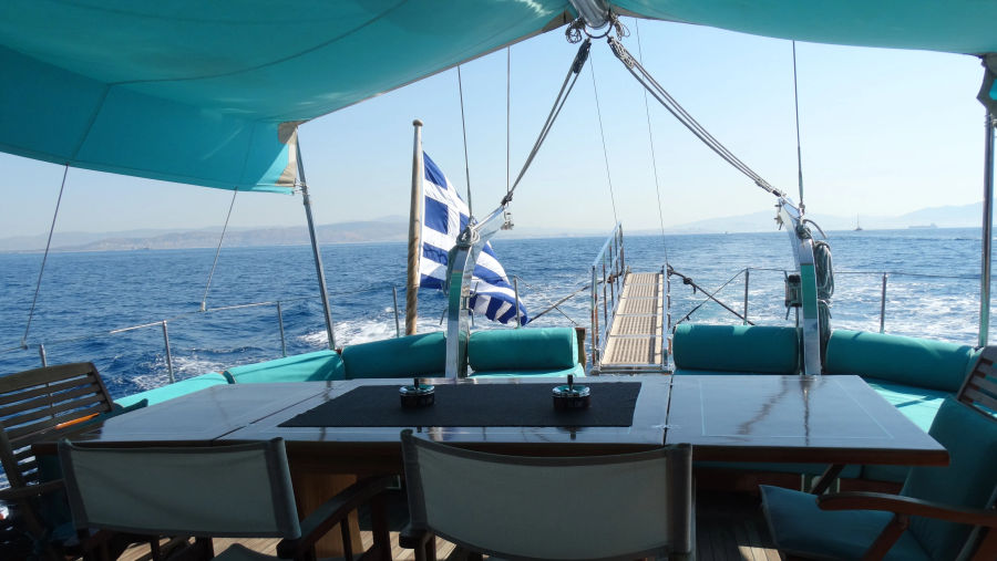 Island Hopping semi-private cruise to Agistri , Moni and Aegina witha Gulet 75 Golden Yachting and Sailing