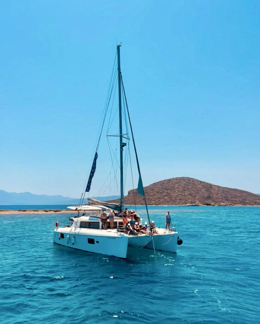 Luxury Private Cruise Crete Lagoon 42 Catamaran Elounda Spinalonga Events on Board