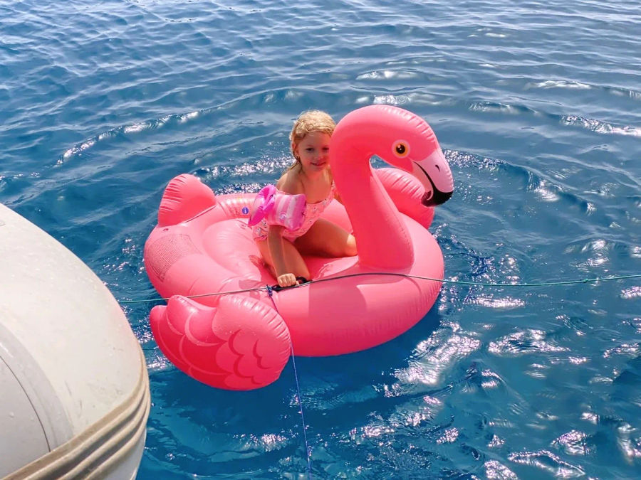 Dia Island Catamaran Adventure from Heraklion with a Lagoon 450 Events on Board