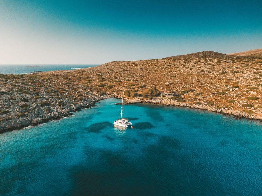 Crete Shared Catamaran Cruise to Dia Island | Heraklion Daily Sailing Tour Events on Board
