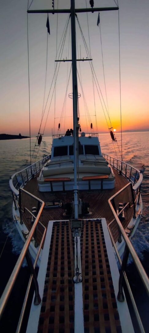 Mykonos Rhenia and Delos traditional boat cruise Golden Yachting and Sailing