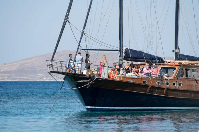 Explore Delos & Rhenia from Mykonos | Daily Gulet Cruise with Swim Stops, Greek Snack & Snorkeling Events on Board