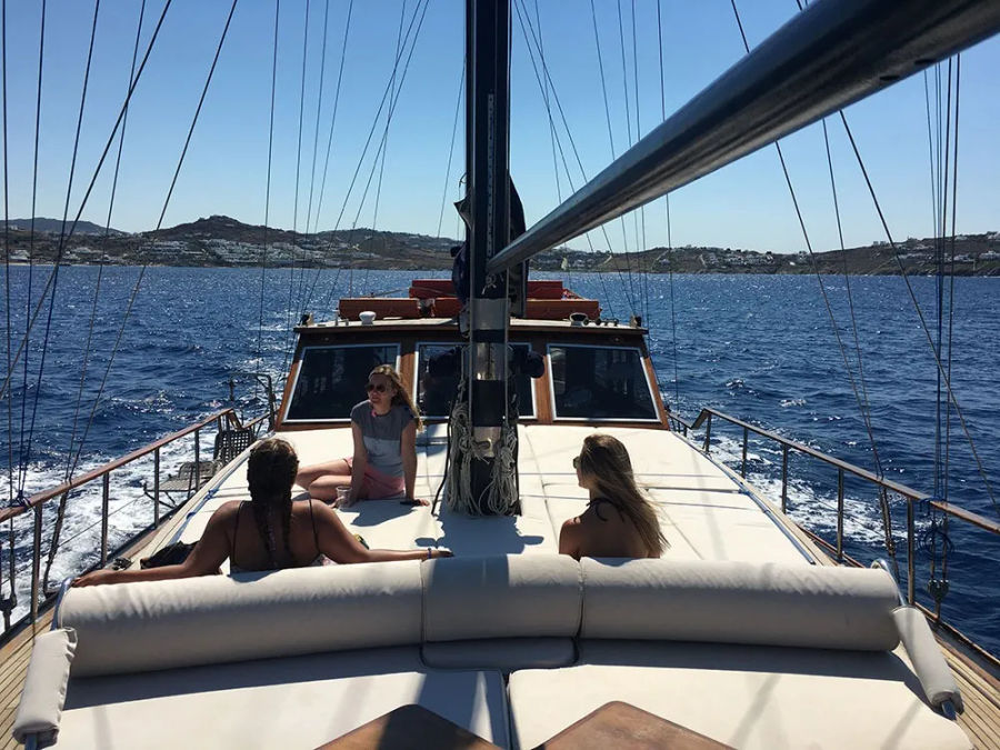 Explore Delos & Rhenia from Mykonos | Daily Gulet Cruise with Swim Stops, Greek Snack & Snorkeling Events on Board