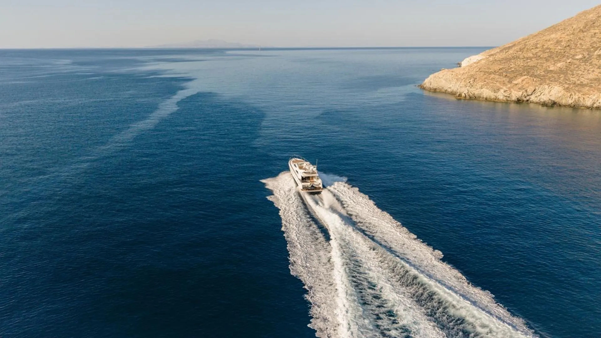 Mykonos Yacht Charter – Ferretti 620 Cruise to Delos & Rhenia or South Beaches | Half-Day or Full-Day Events on Board
