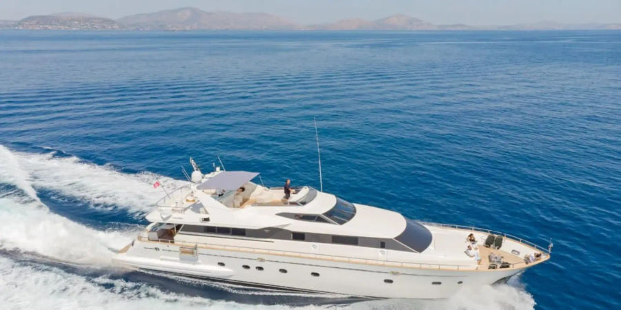 Mykonos Yacht Party Cruise | Private Boat Party on a Falcon 92 Events on Board