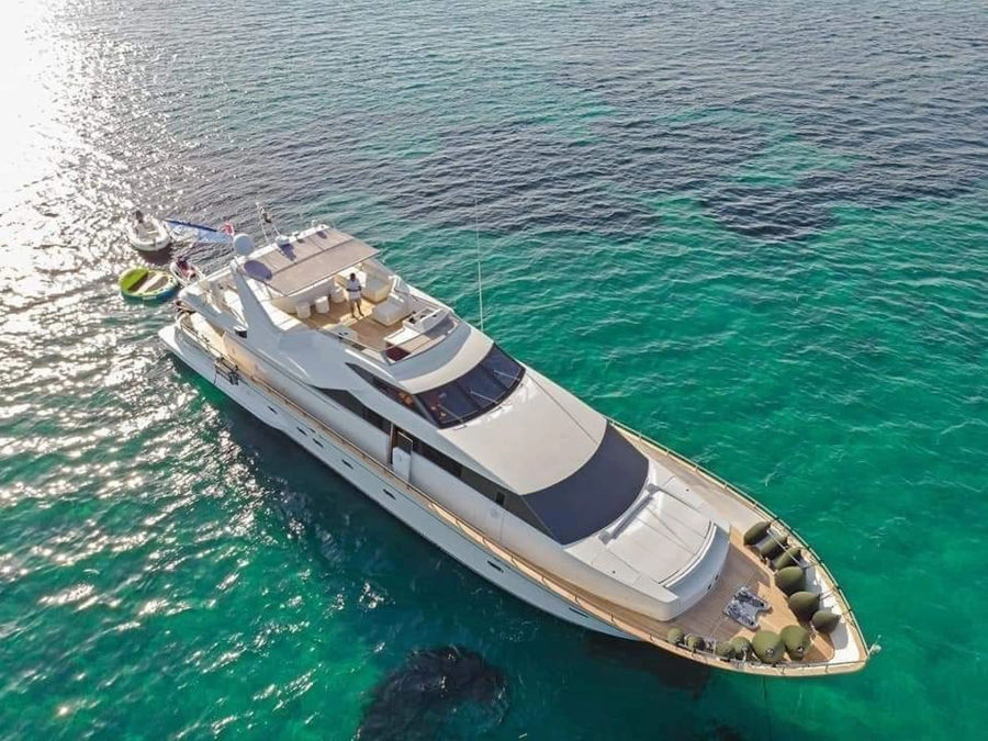 Mykonos Yacht Party Cruise | Private Boat Party on a Falcon 92 Events on Board