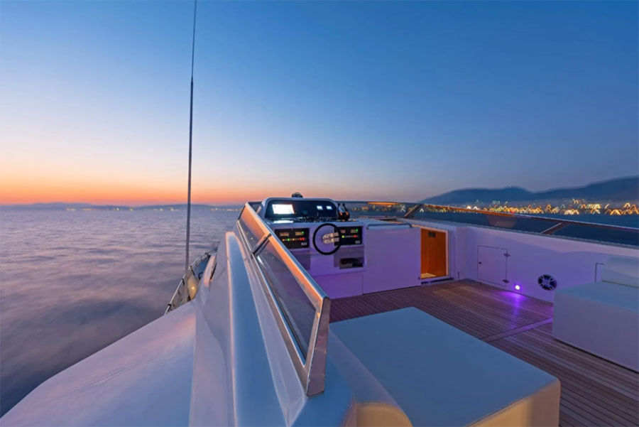Mykonos Yacht Party Cruise | Private Boat Party on a Falcon 92 Events on Board