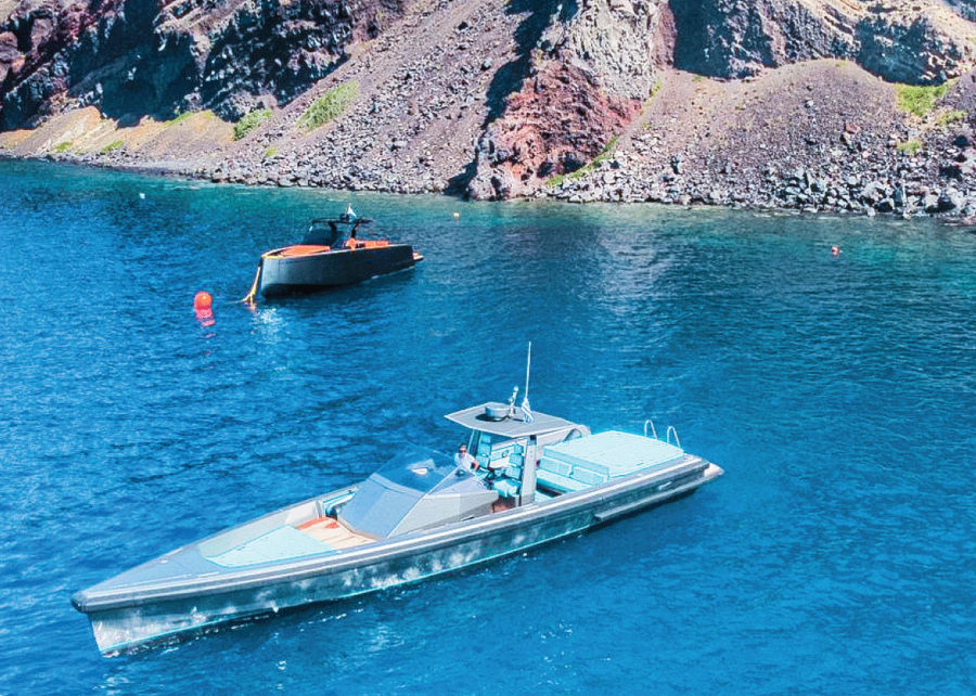 Unforgettable Santorini Morning Cruise on a Luxurious Wally 43 Yacht Golden Yachting and Sailing