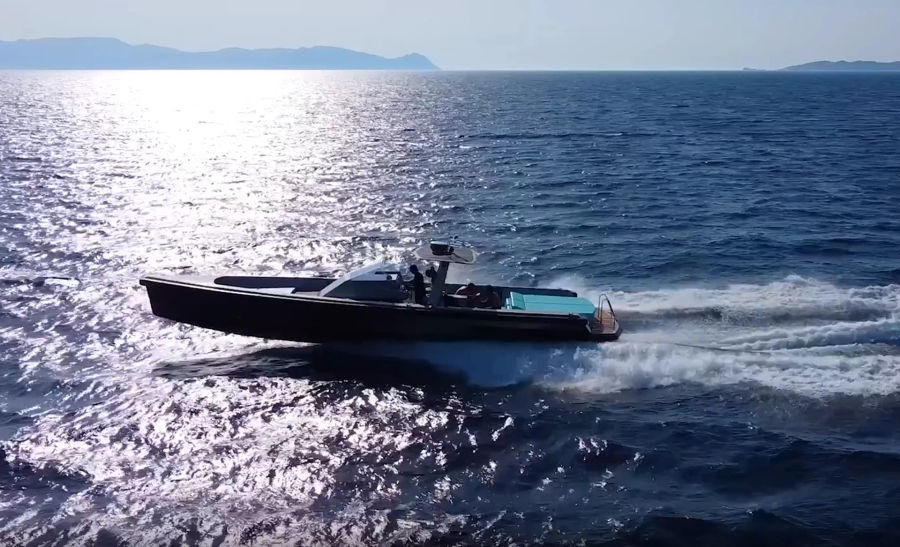 Unforgettable Santorini Morning Cruise on a Luxurious Wally 43 Yacht Golden Yachting and Sailing