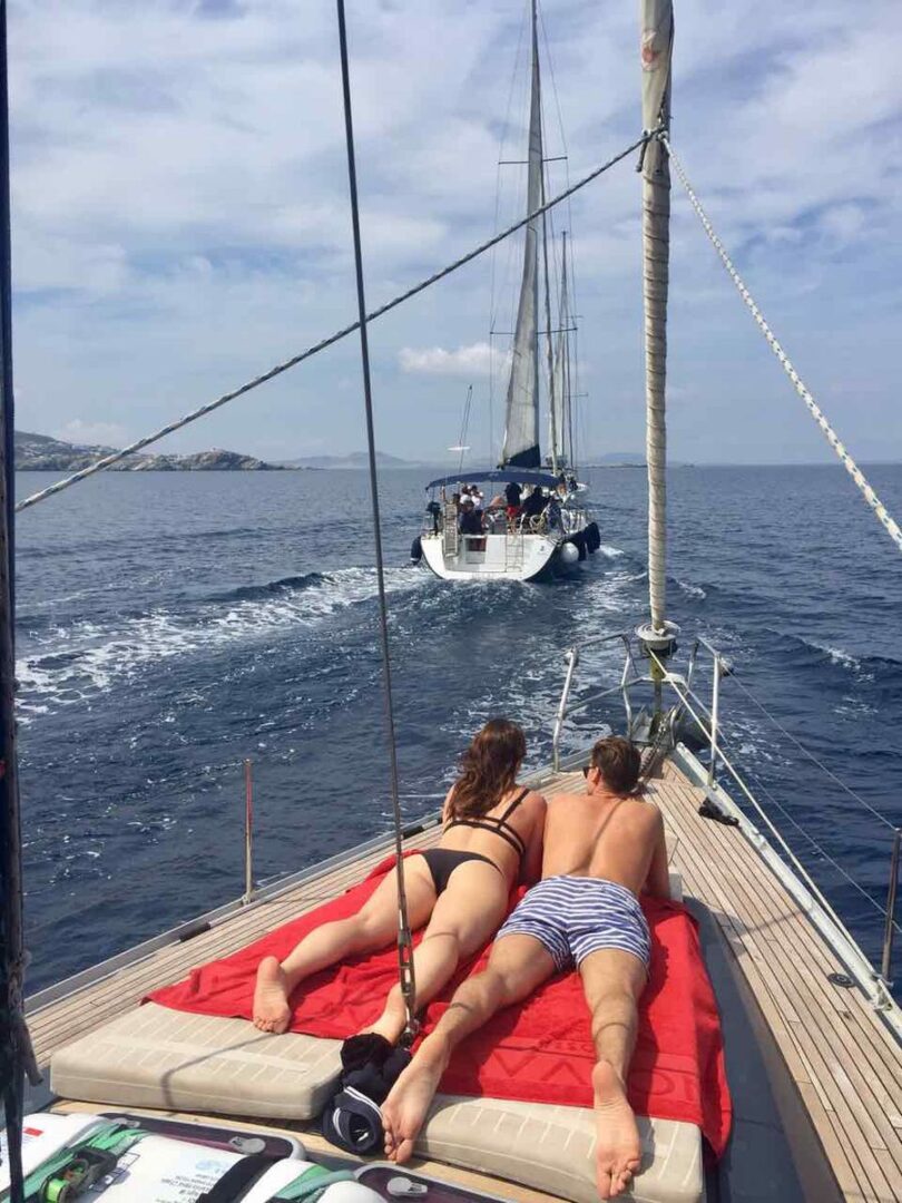 Daily Flotilla Events on Board in Athens or Mykonos – Sail the Greek Isles Together Golden Yachting and Sailing